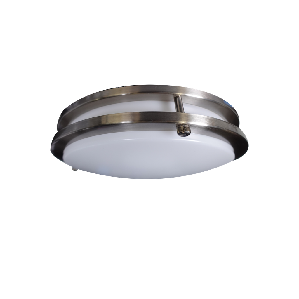 10" Slim Double Ring Ceiling Fixture | RENO-CLD-10"-BN-MW-MCCT-G2