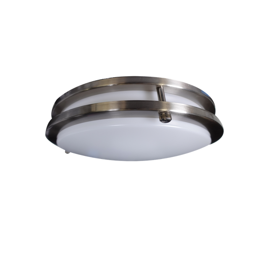 10" Slim Double Ring Ceiling Fixture | RENO-CLD-10"-BN-MW-MCCT-G2