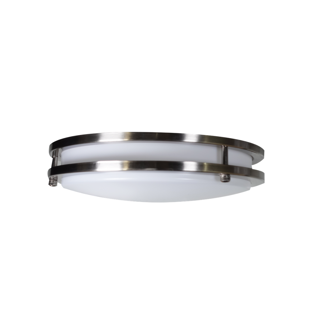12" Slim Double Ring Ceiling Fixture | RENO-CLD-12"-BN-MW-MCCT-G2