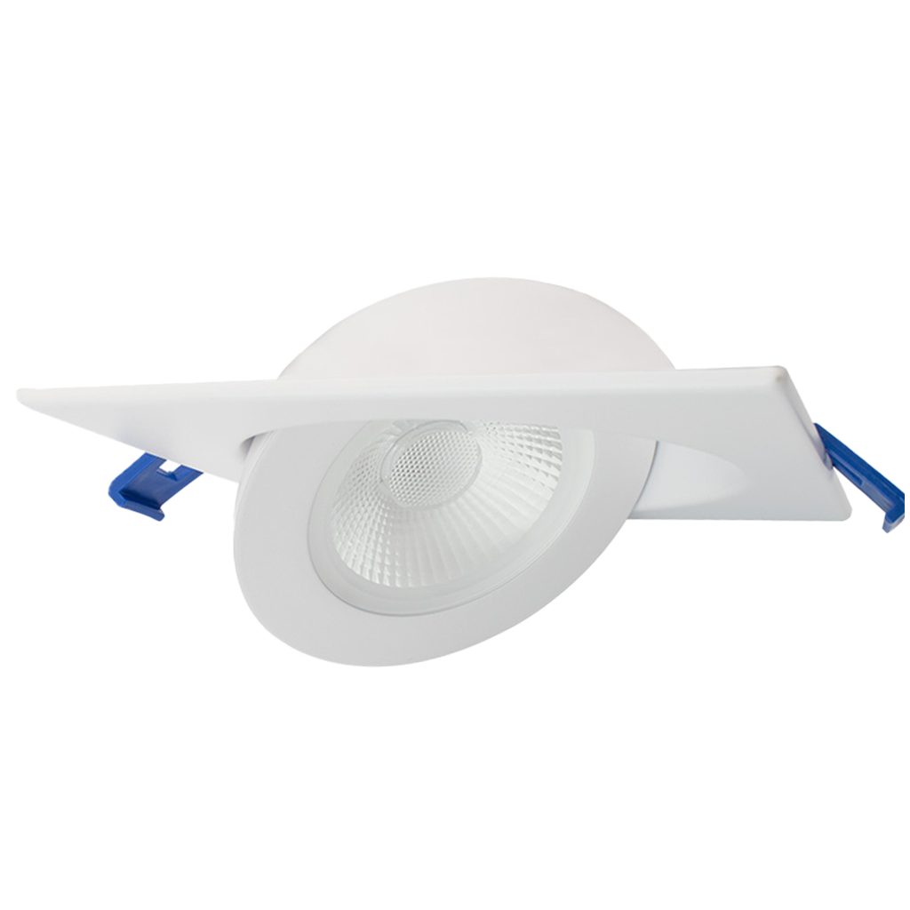 LED Square Floating Gimbal Pot light 4" | RENO-LED-4-S9W-FG-5CCT-XX-SQ