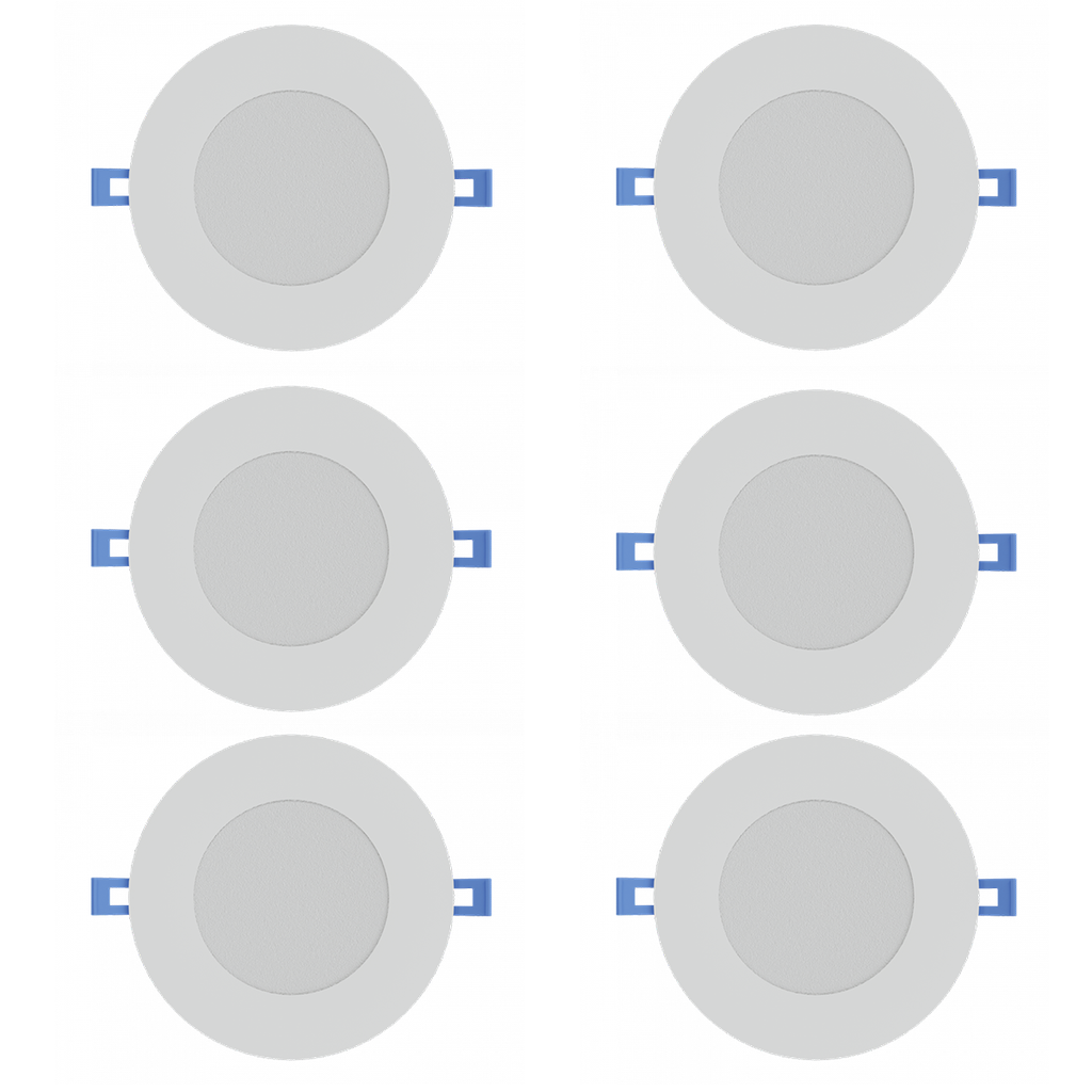 Value Pack: 4" Slim Recessed Downlight | RENO-4-S12W-MCCT-WH-6P