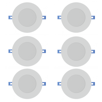 Value Pack: 4" Slim Recessed Downlight | RENO-4-S12W-MCCT-WH-6P