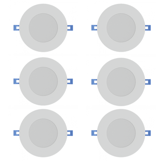 Value Pack: 4" Slim Recessed Downlight | RENO-4-S12W-MCCT-WH-6P