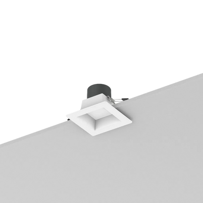 Reno Zeta - 4" Square Commercial Downlight - Selectable Wattage 8/10/14/16W - Selectable CCT 2700/3000/3500/4000/5000K - 120-347V - 3-in-1 Dimming | RENO-DL4-MW-DV-MCCT-SQ