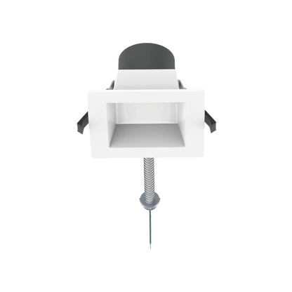 Reno Zeta - 4" Square Commercial Downlight - Selectable Wattage 8/10/14/16W - Selectable CCT 2700/3000/3500/4000/5000K - 120-347V - 3-in-1 Dimming | RENO-DL4-MW-DV-MCCT-SQ