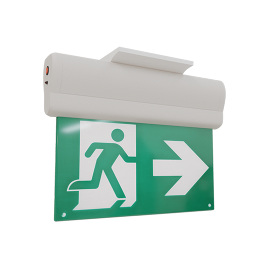 LED Edge-Lit Running Man Sign| 90Mins Battery Back-up | RENO-REL-U