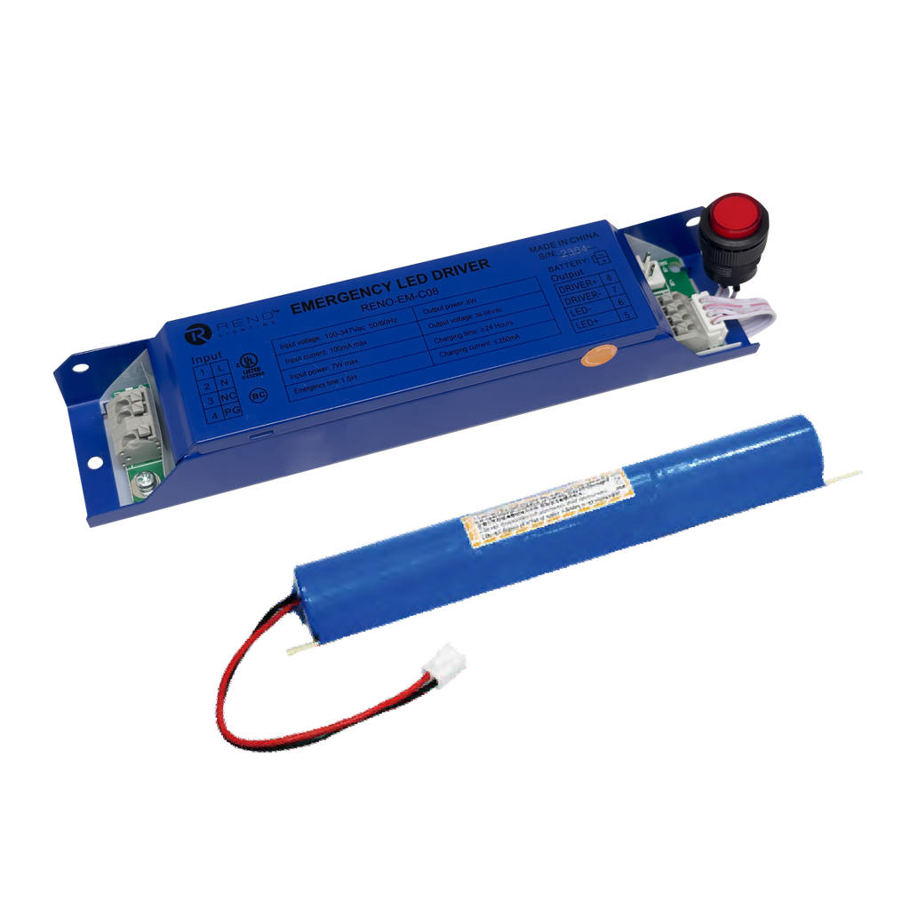 Emergency LED Driver | Internal Mount | 8W | RENO-EM-C08