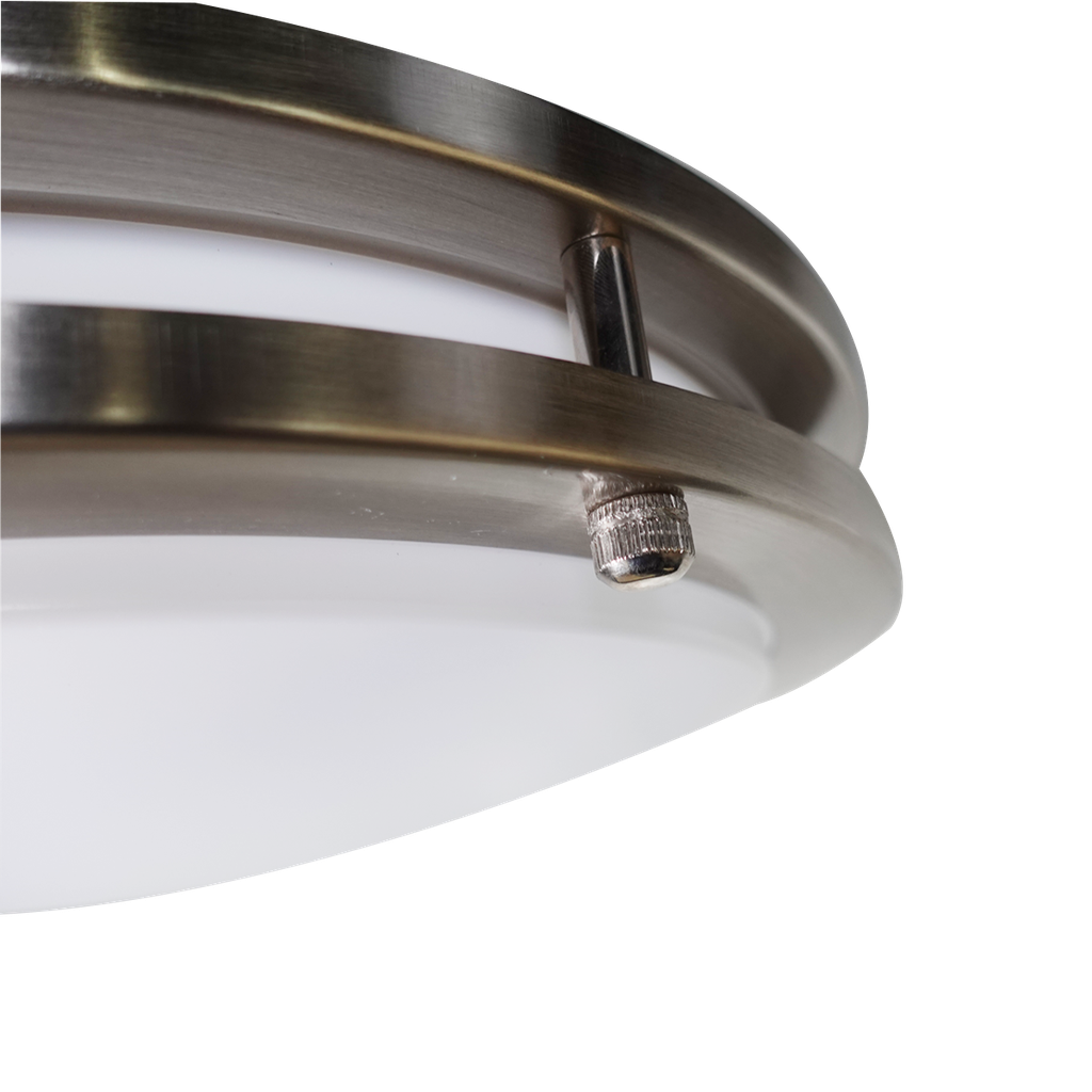 12" Slim Double Ring Ceiling Fixture | RENO-CLD-12"-BN-MW-MCCT-G2