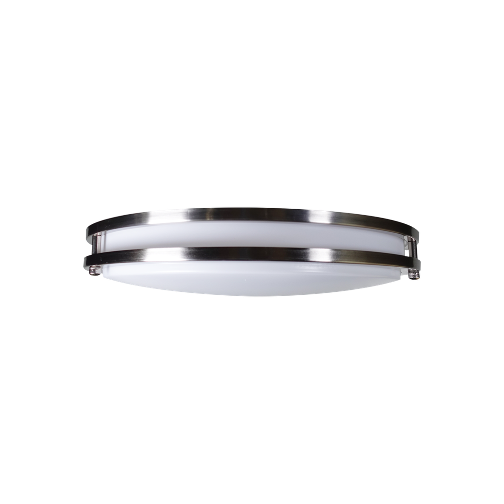 14" Slim Double Ring Ceiling Fixture | RENO-CLD-14"-BN-MW-MCCT-G2