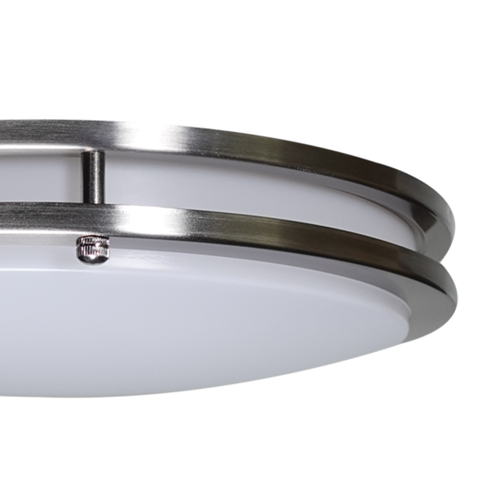 14" Slim Double Ring Ceiling Fixture | RENO-CLD-14"-BN-MW-MCCT-G2