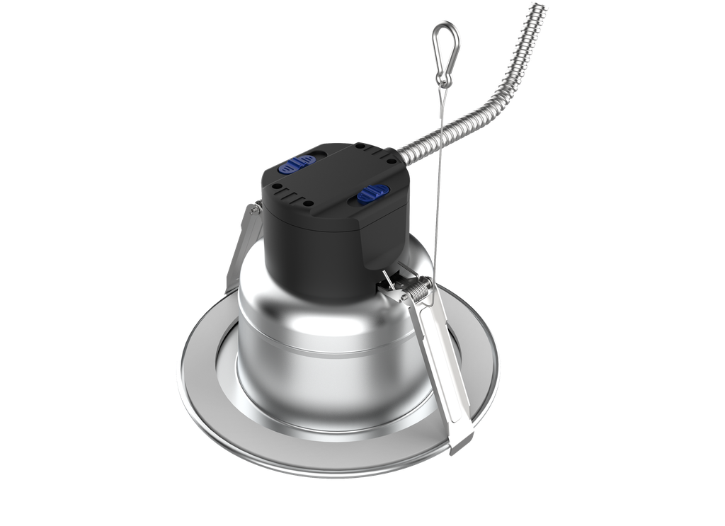 6" Aluminum Commercial Downlight | RENO-DL6-MW-DV-MCCT-AL