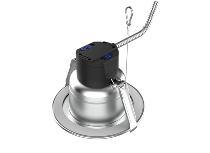 6" Aluminum Commercial Downlight | RENO-DL6-MW-DV-MCCT-AL
