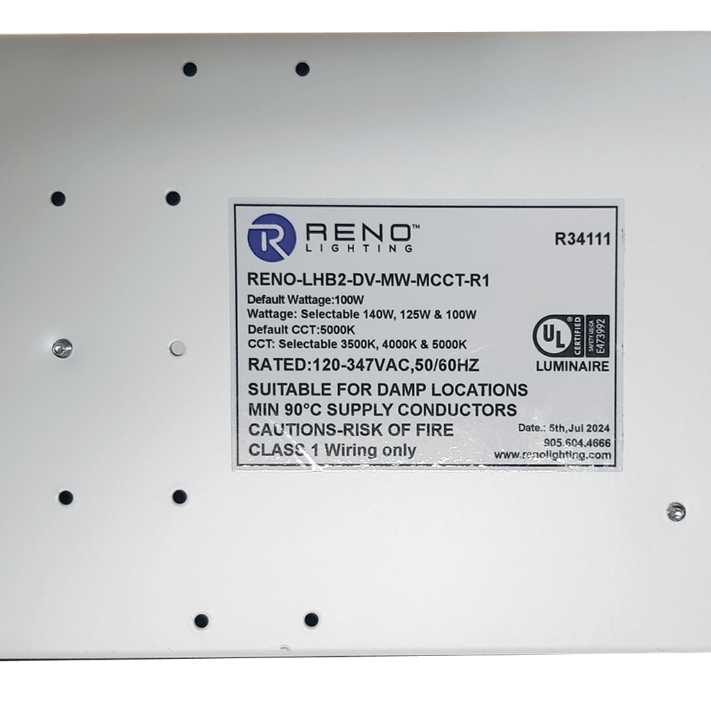 Linear Highbay - Zenith Series | RENO-LHB2-DV-MW-MCCT