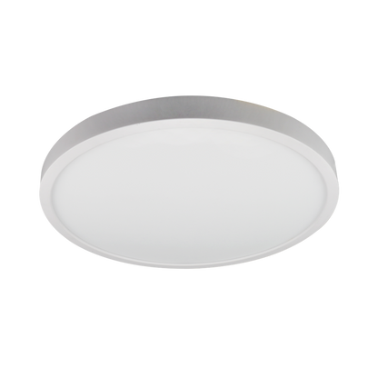 Reno 12" Slim Surface Round — Color: Brushed Nickel