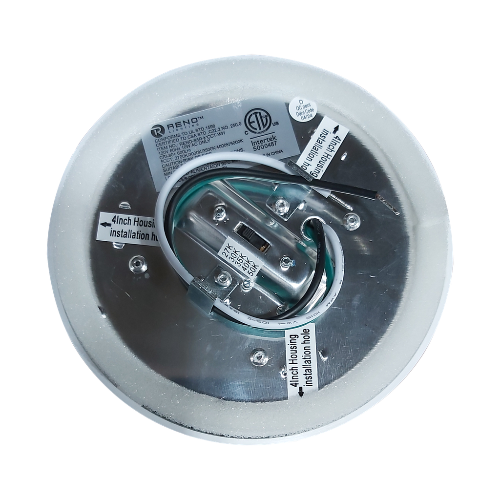 5" Slim Surface Round | RENO-S5R-MCCT-WH 10W