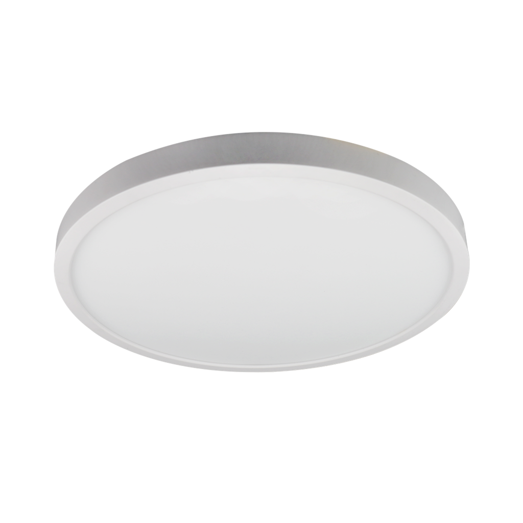 Reno Sol - 5" Slim Surface Round 10W | 600Lm | Selectable CCT 27/30/35/40/50K | 120V | White Finish | CRI 90+ | RENO-S5R-MCCT / R31101