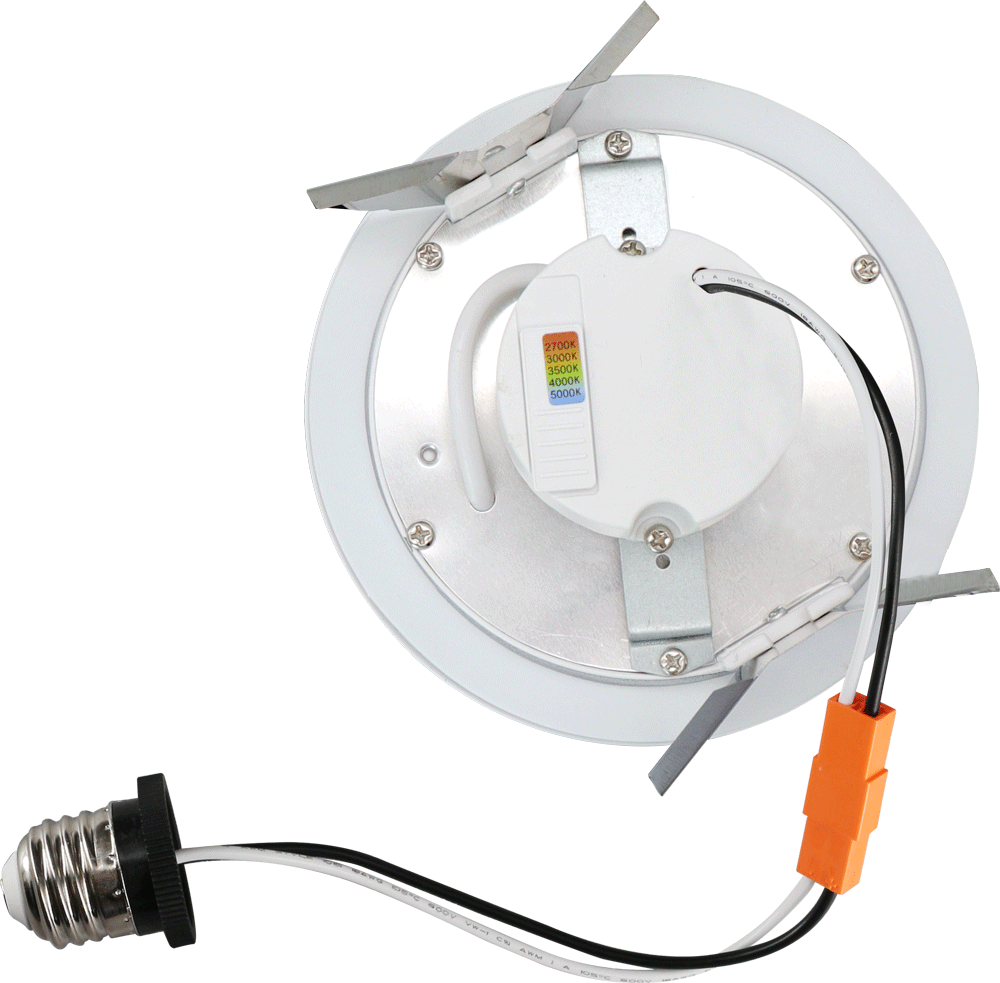 Lotus 4" Retrofit Round Ultra Slim LED Downlight — 9W, 5CCT Selectable | RF-LED-4-S9W-5CCTWH