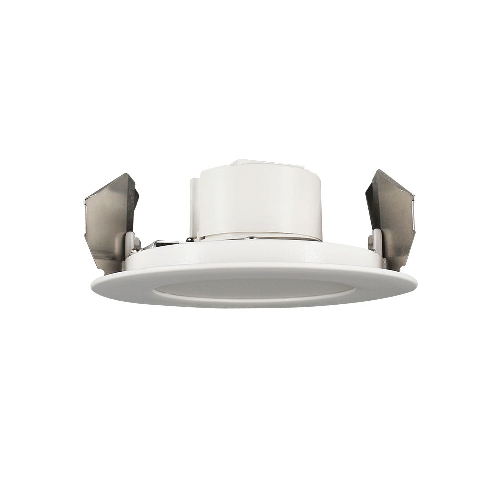 Product Display Visual of the SKU: RF-LED-4-S9W-5CCTWH-PL for Marketing of theLotus 4" Retrofit Round Ultra Slim LED Downlight — 9W, 5CCT Selectable | RF-LED-4-S9W-5CCTWH