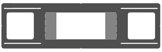 Product Display Visual of the SKU: RIP-M-23 for Marketing of theLotus Flat 26" Rough-in Plate for Multi Double & Triple LSG3-TT | RIP-M-23