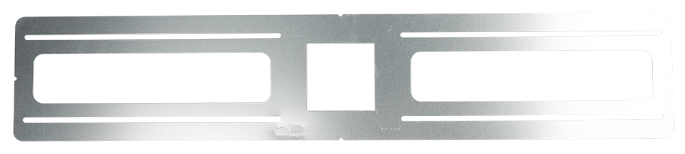 Product Display Visual of the SKU: RIP-S-258 for Marketing of theLotus 2 5/8" Square Hole Flat 26" Rough-in Plate for LSG3-TT | RIP-S-258