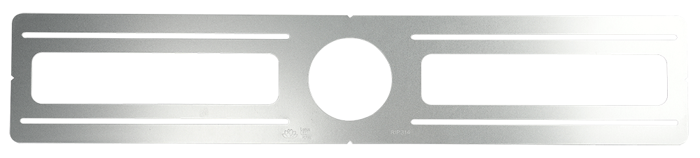Product Display Visual of the SKU: RIP314 for Marketing of theLotus 3 1/4" Hole 26" Flat Rough-in Plate for LRG3-IT | RIP314