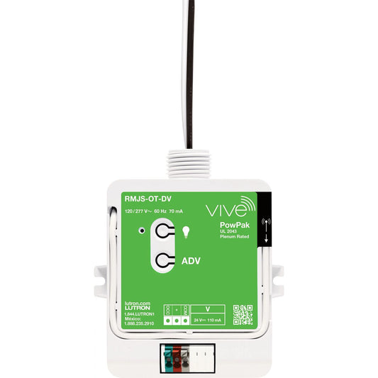 Lutron Vive PowPak Wired Occupancy Transmitter, 120/277V | RMJS?OT?DV