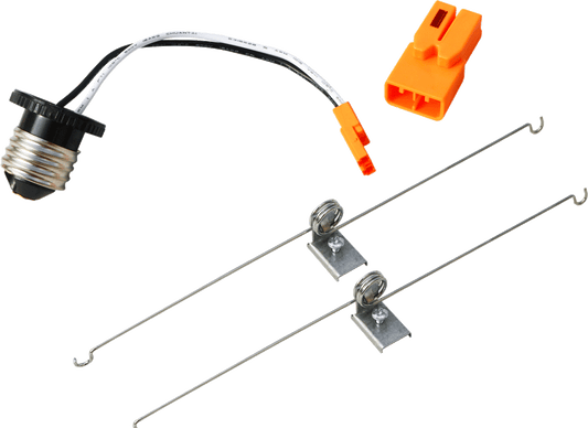 Product Display Visual of the SKU: RETROFIT KIT for Marketing of theLotus Retrofit Kit for ADS7R9 - E26 Adapter & Spring Clips | RETROFIT-KIT