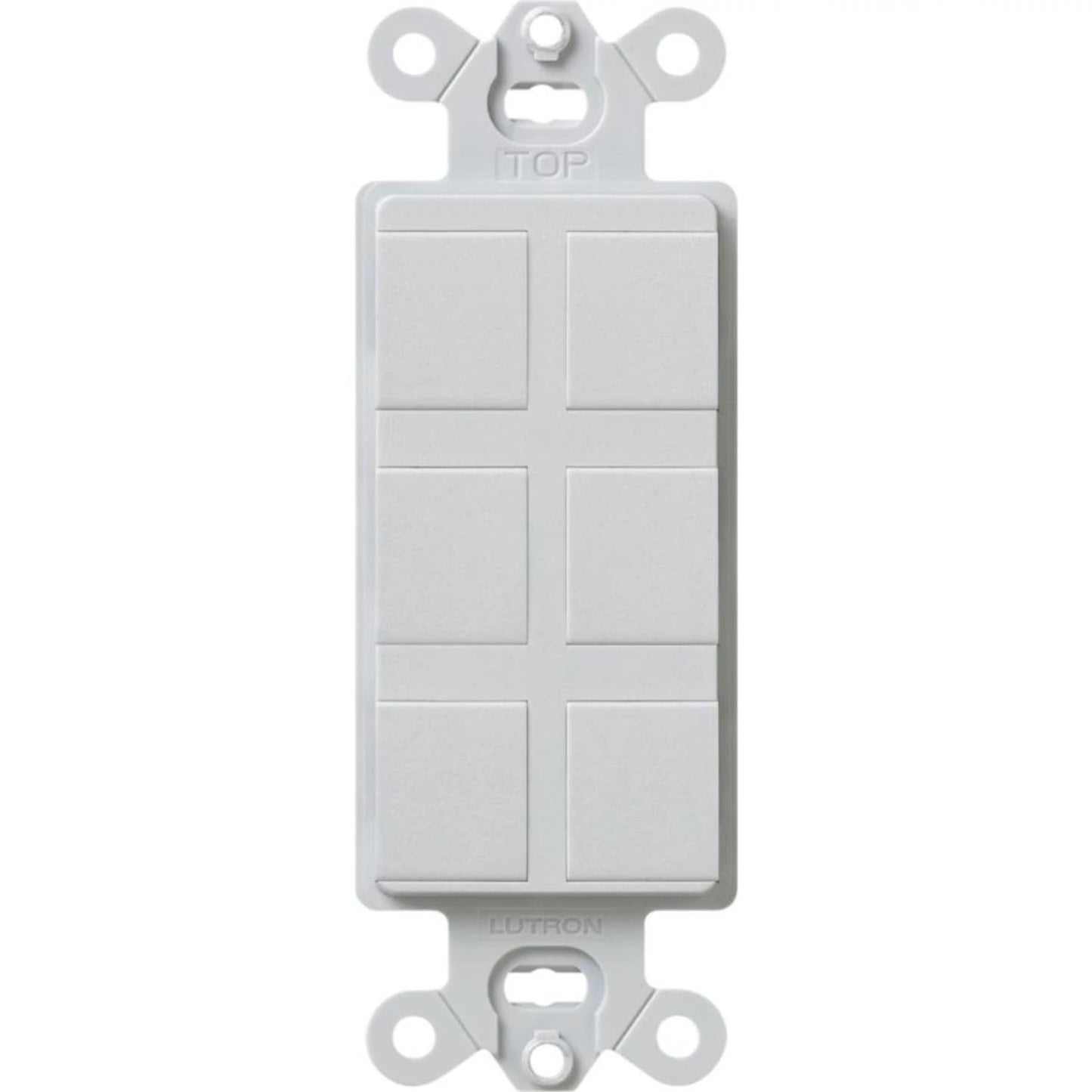 Lutron Field Customizable 6-Port Frame - Satin Color | SC-6PF-XX
