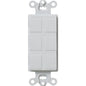 Lutron Field Customizable 6-Port Frame - Satin Color | SC-6PF-XX