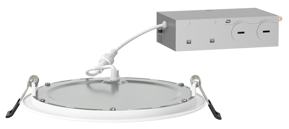 Lotus Lotolite 6" Slim Round Panel LED 12W 5CCT 1400 lm White Type IC Air-Tight Energy Star CRI 90+ | MOQ 28 | SC-DL12-D06H-A1-61RE-WH