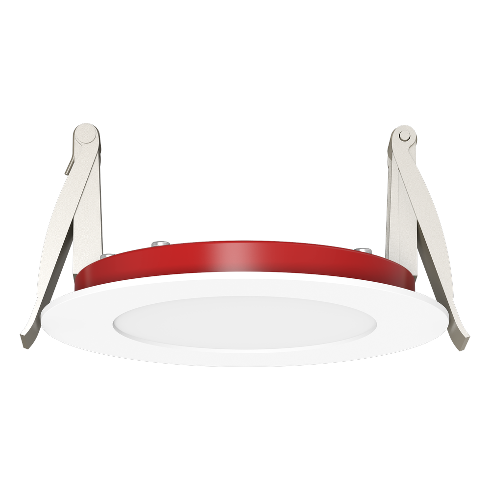 Lotus Lotolite SC-FDL09-D04H-A1-01RE-WH 4-inch white ultra-slim 9W 2-hour fire-rated 120V TRIAC LED panel, up to 1080 lumens