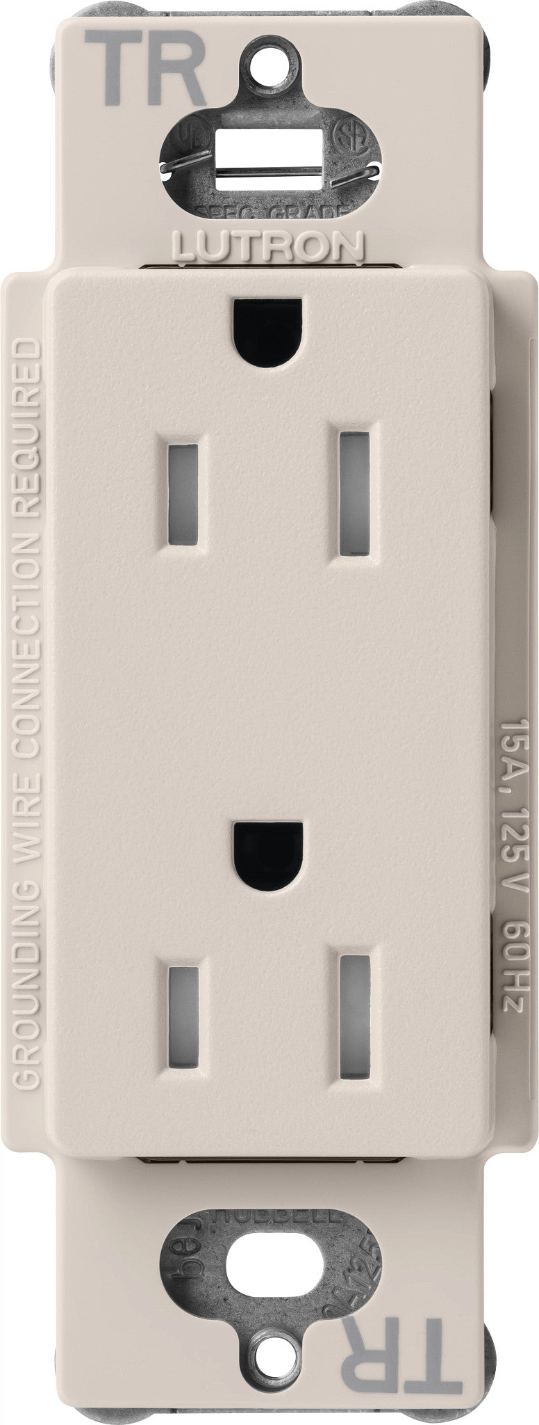 Lutron Tamper-Resistant Receptacles - Satin Color 15A 125V | SCRS-15-TR-XX