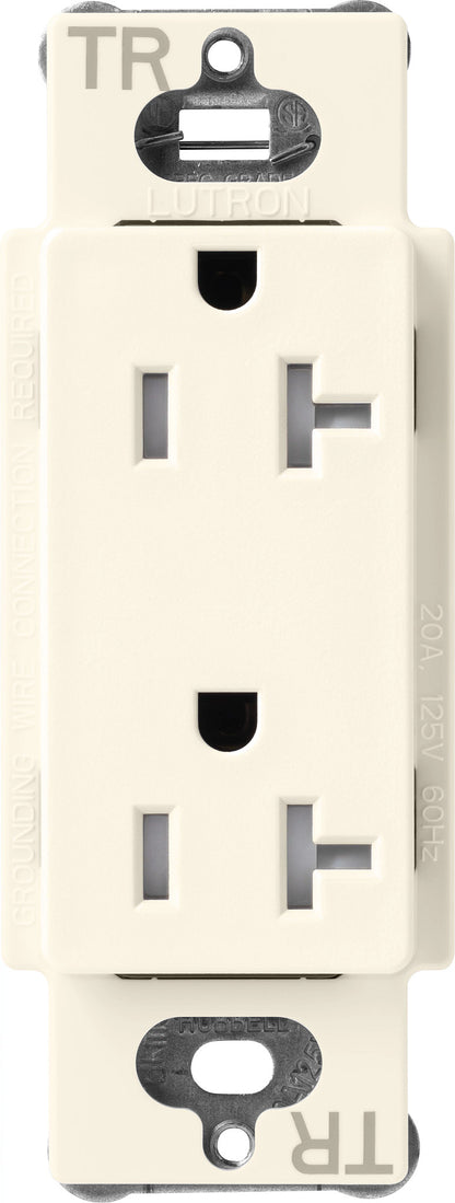 Lutron Tamper-Resistant Receptacles - Satin Color 20A 125V | SCRS-20-TR-XX