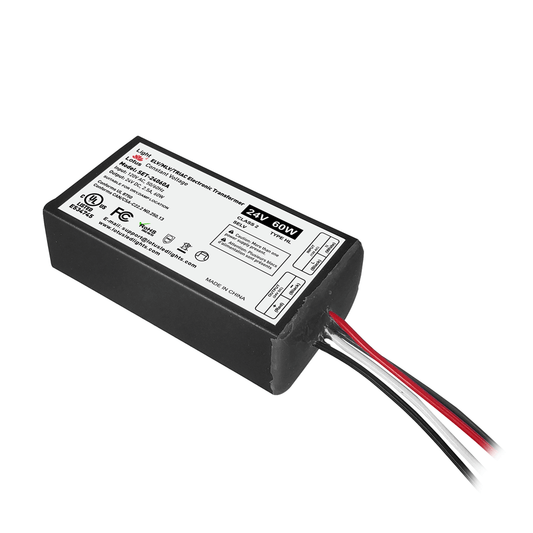 24V DC 60W Mini Electronic Transformer 2.5A Triac Dimmable 120VAC input UL Class 2 Type HL Constant Voltage | SET-24060A