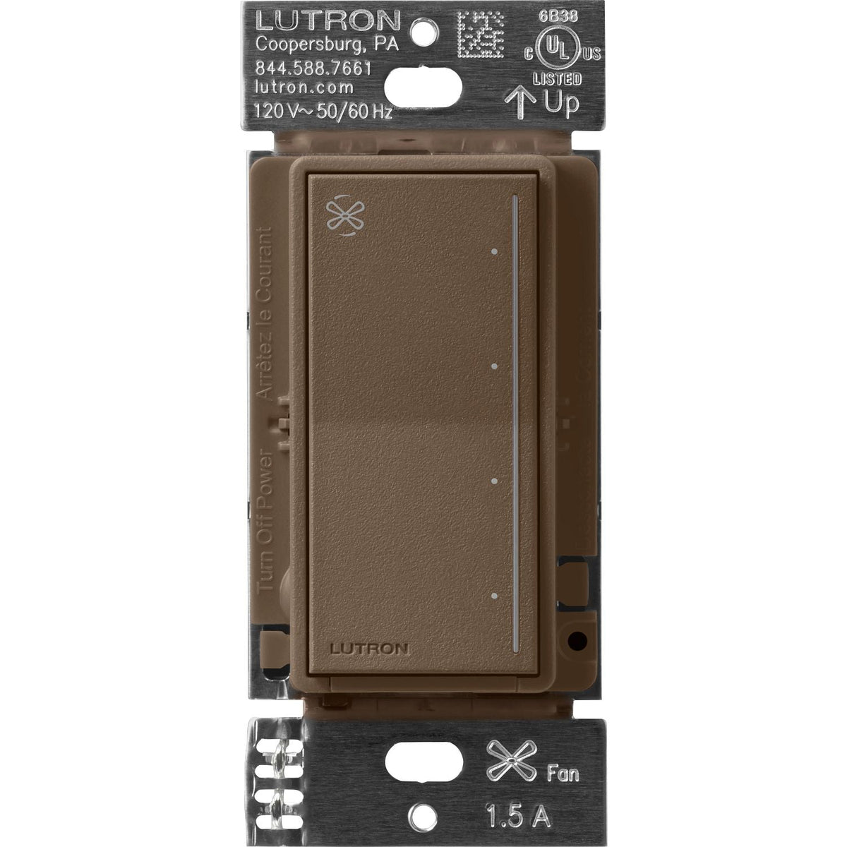 Lutron Sunnata Touch Fan Control, 4-Speed - Single Pole, Neutral Required | ST-FSQ-N