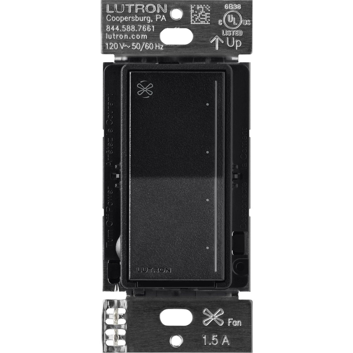Lutron Sunnata Touch Fan Control, 4-Speed - Single Pole, Neutral Required | ST-FSQ-N
