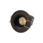 Lotus LED-1-S6W round black trim 1/4 inch