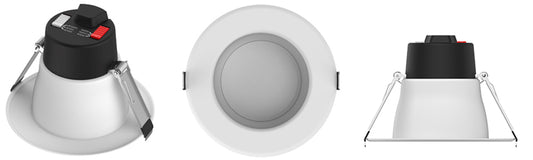 Product Display Visual of the SKU: TP120-347-RT6-C-DIM-G1-ES for Marketing of theLotus 6" Round Commercial 3 CCT & 3 Wattage Selectable | TP120-347-RT6-C-DIM-G1-ES