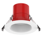 Lotus US-DL004-4-15W-M-D05C5 commercial 4-inch 2-hour fire-rated LED downlight with white trim, 5CCT and selectable 6/8/10/12/15W