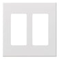 Lutron Nova T 2-Gang Wall Plate Fits 2 Keypad or Accessory Inserts - Fins Broken (FB) | NT-R3R3-FB