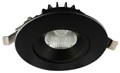 4" Round Venus Adjustable Recessed LED 12W 5CCT | AD-LED-4-S12W-5CCT-BK-LREY