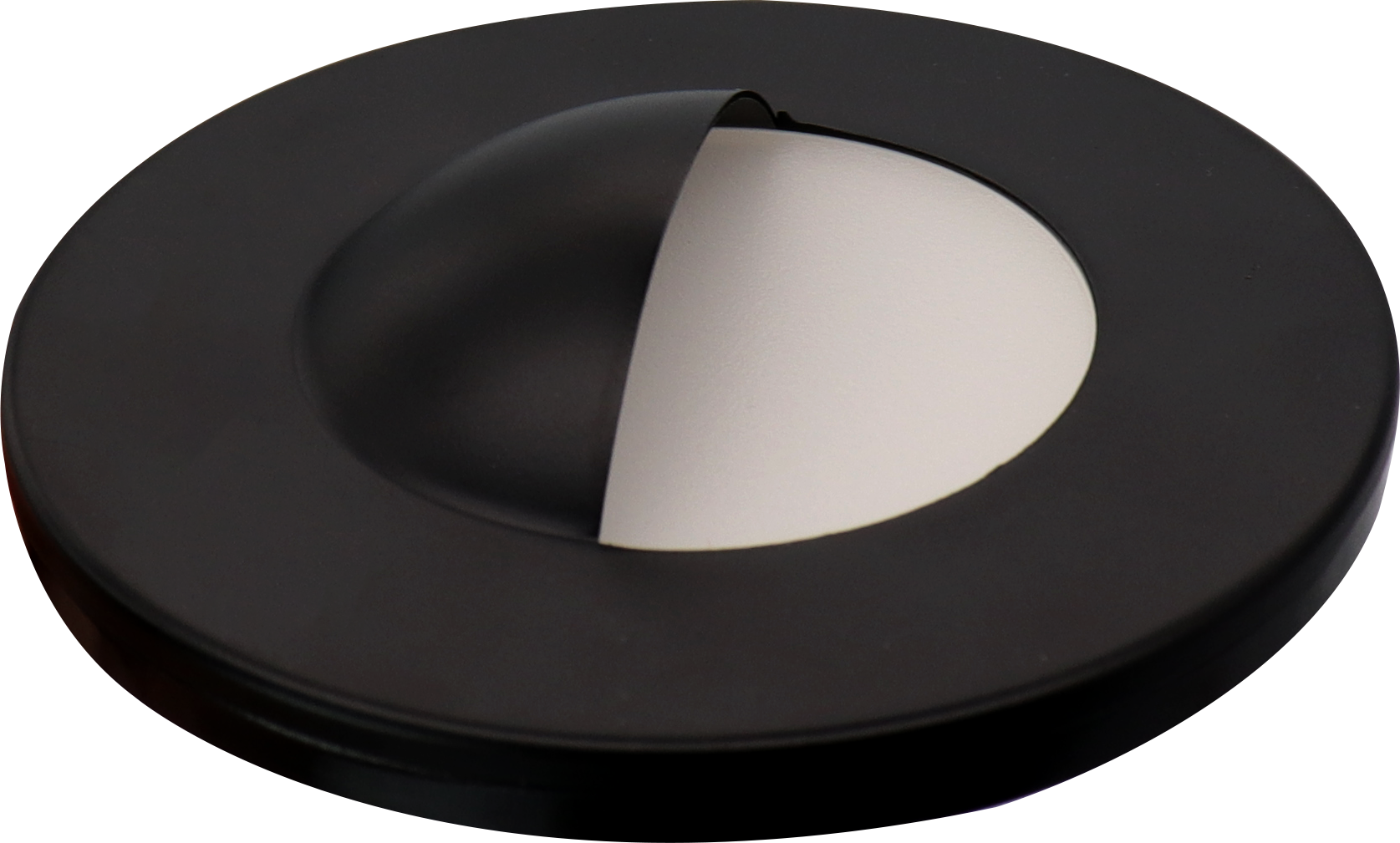 Product Display Visual of the SKU: WWT-BK-107 for Marketing of theLotus Wall Wash Trim Black for AD-107T | AD-107T-TRIM