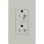 Lutron Half Dimming Tamper-Resistant Receptacles - Satin Color 20A 120/125V | SCR-20-HDTR-XX