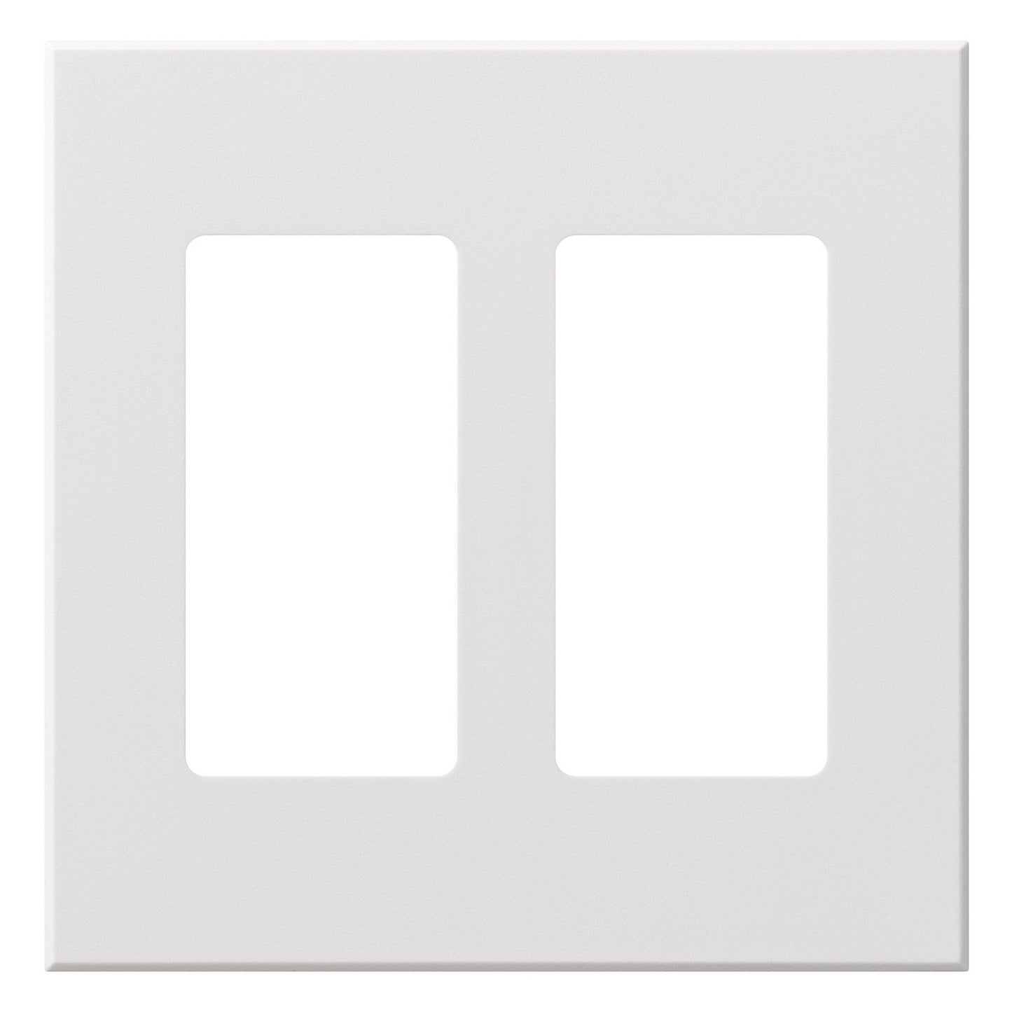 Lutron Nova T 2-Gang Wall Plate Fits 2 Keypad or Accessory Inserts - Fins Broken (FB) | NT-R3R3-FB