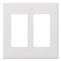 Lutron Nova T 2-Gang Wall Plate Fits 2 Keypad or Accessory Inserts - Fins Broken (FB) | NT-R3R3-FB
