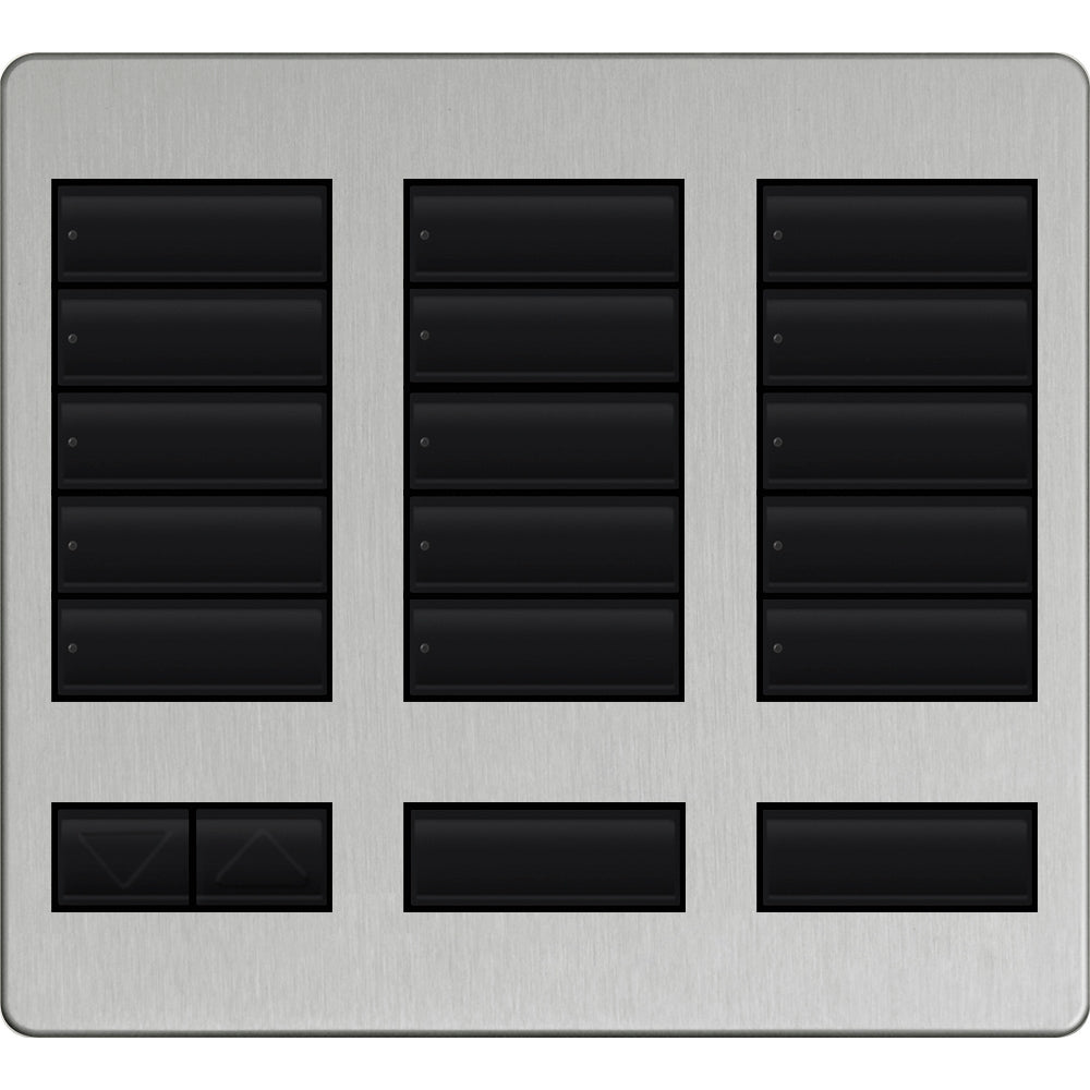 Replacement Faceplate for Lutron HomeWorks Tabletop 15 Button Keypad | LFK-T15RL