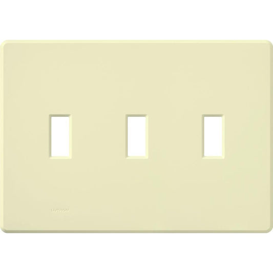 Lutron Fassada 3-Gang Wall Plate | For 3 Traditional Toggle Controls | FG-3
