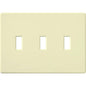 Lutron Fassada 3-Gang Wall Plate | For 3 Traditional Toggle Controls | FG-3