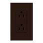 Lutron Nova T Architectural 15A Tamper-Resistant Duplex Receptacle (Wall Plate Included) | NTR-15-TR