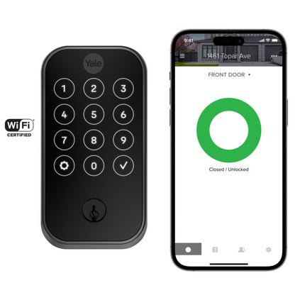 Yale Assure Lock 2 Deadbolt - Keypad + Fingerprint - Keyed - Wi-Fi | YRD410-F-WF1